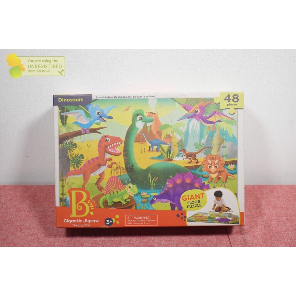 B. toys Floor Puzzles Gigantic Jigsaw Dinosaurs